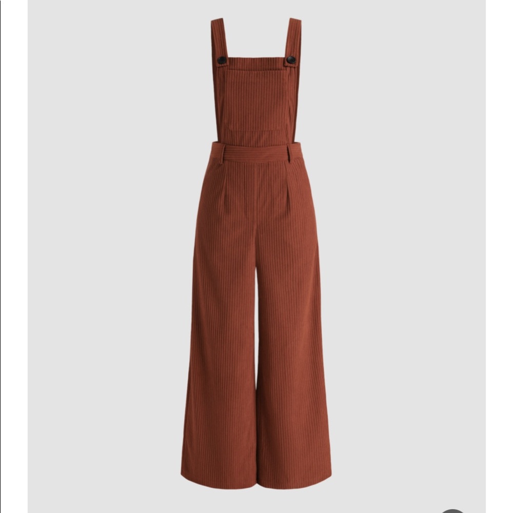 Shop Cider Rust Corduroy Jumpsuit